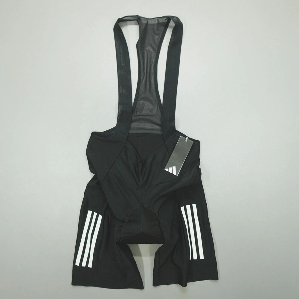 Adidas Essentials 3-Stripes Padded Cycling Bib Shorts Women’s Large JD9118 NEW